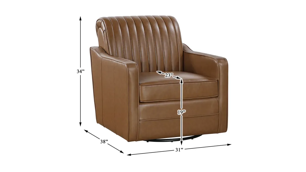 Cheswold Swivel Chair Dimensions