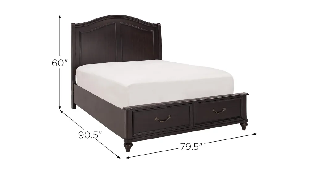 Brooklyn Platform Storage Bed Dimensions