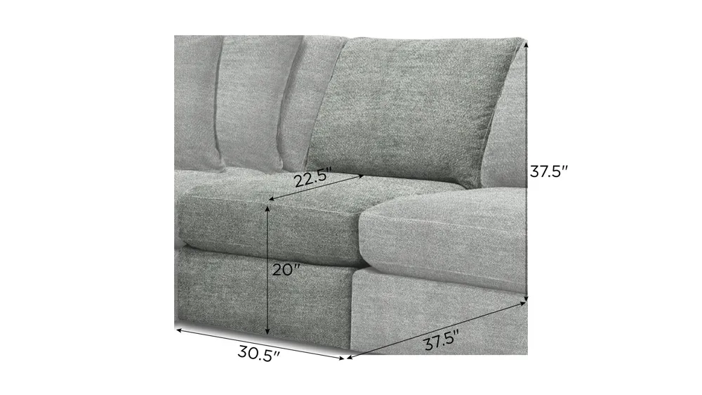 Nappily Armless Chair Dimensions