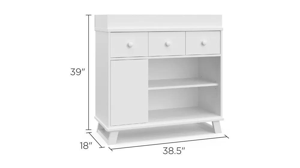 Mod 2-Drawer Changing Chest Dimensions