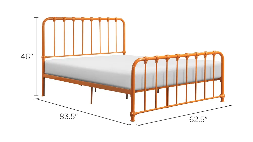 Kimmy Metal Platform Bed Dimensions