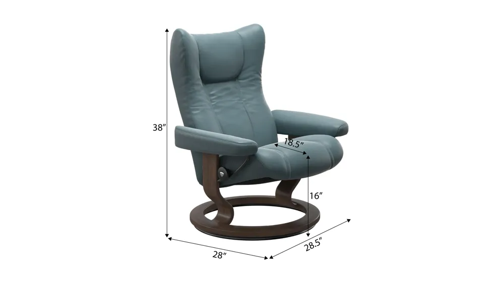 Wing Small Classic Recliner Dimensions
