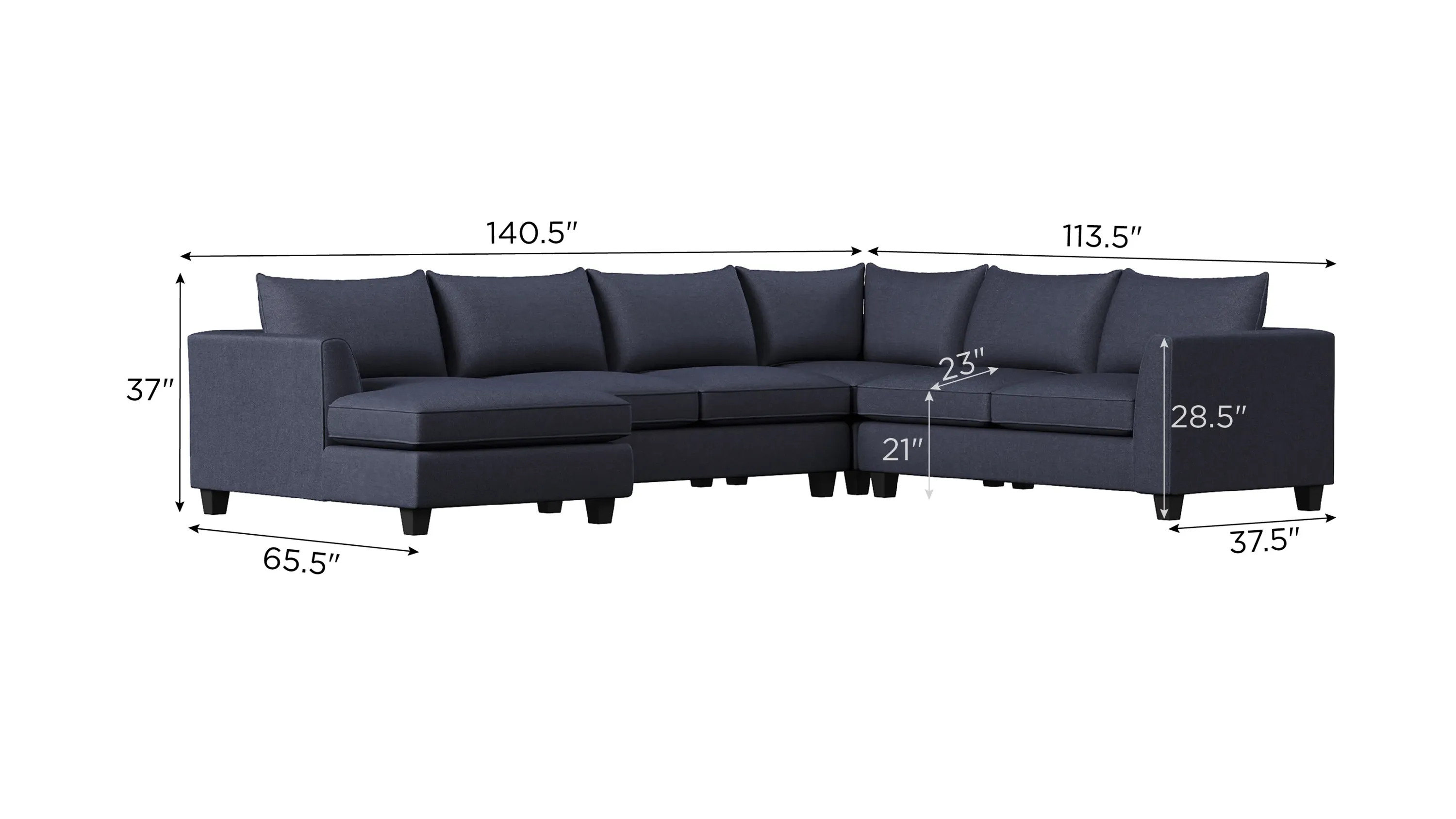 Daine 4-pc. Sectional Sofa | Raymour & Flanigan