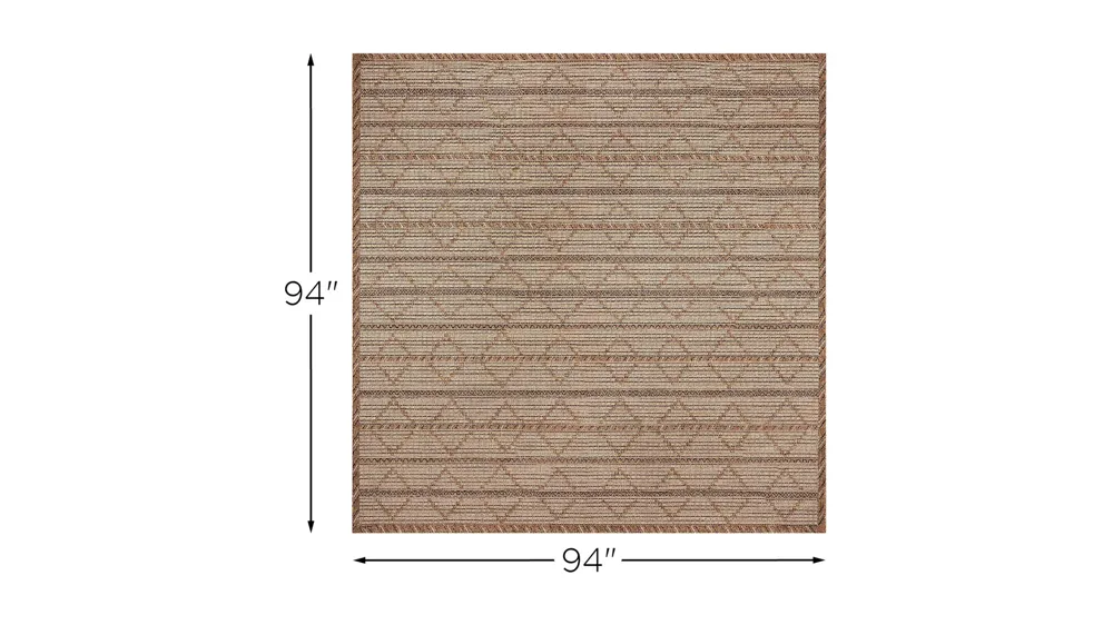 Monterey Delicate Diamond Indoor/Outdoor Rug Dimensions