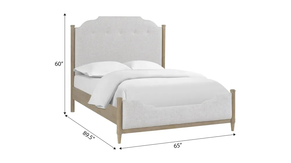 Citrus Heights Upholstered Bed Dimensions