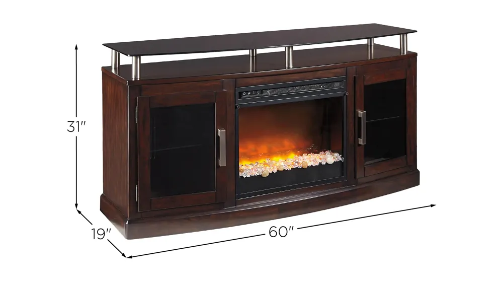 Chanceen TV Stand & Fireplace Dimensions