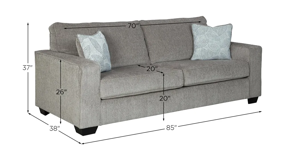 Adelson Chenille Sofa Dimensions