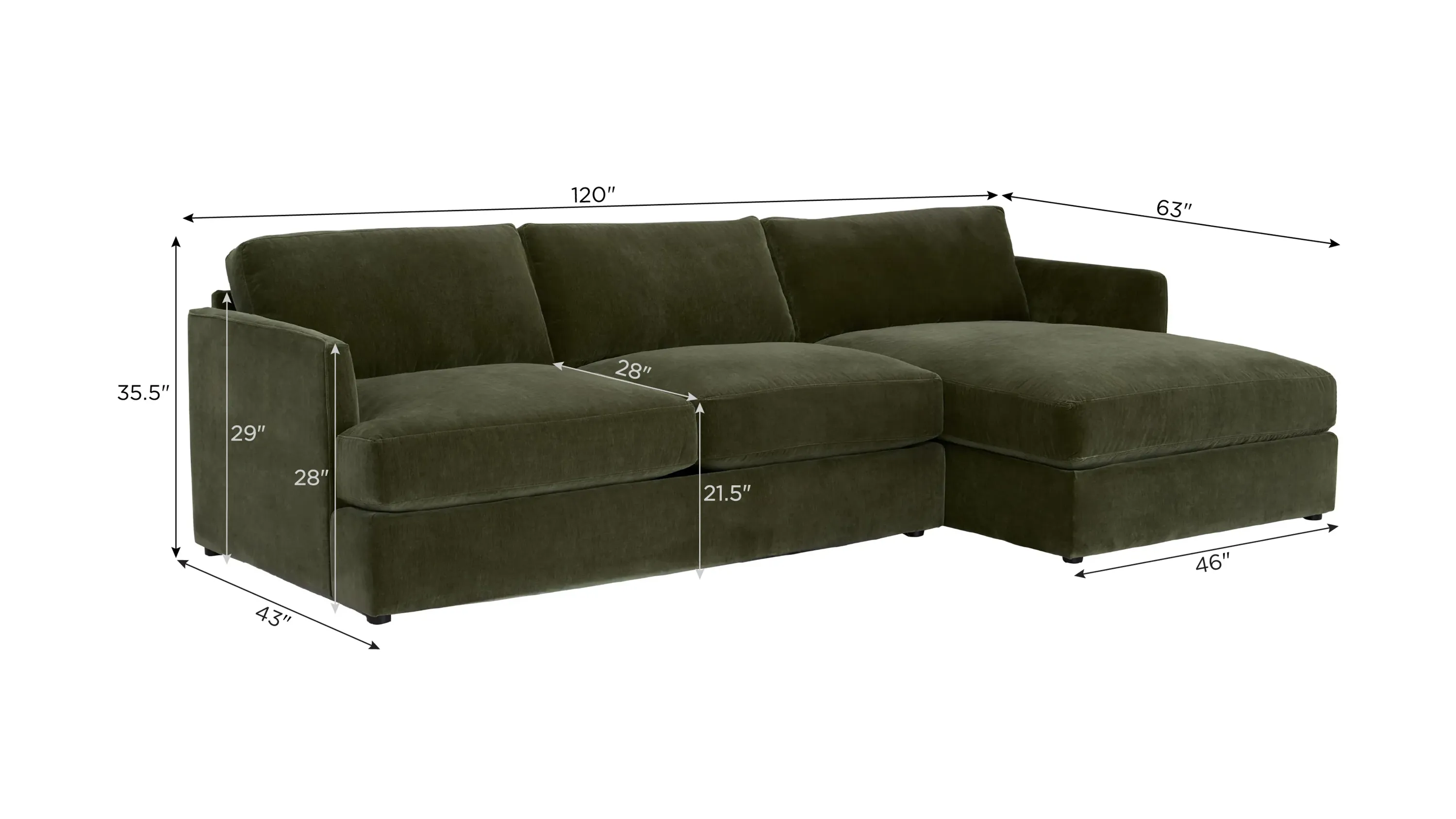Everest 2-pc. Sofa Chaise | Raymour & Flanigan