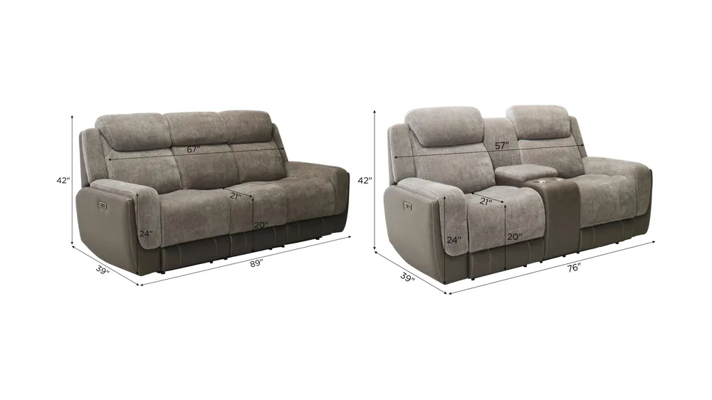 Novah Living Room Set Dimensions