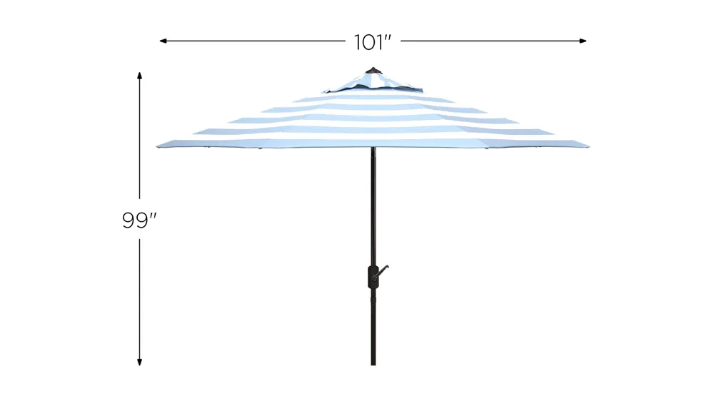Iris 9' Patio Umbrella Dimensions