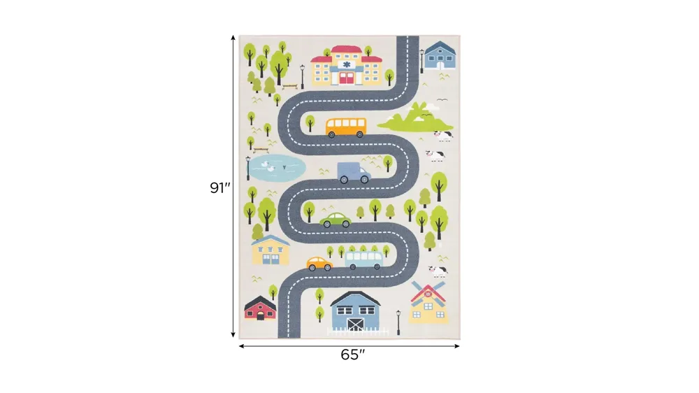 Vestal Kids' Playhouse Rug Dimensions