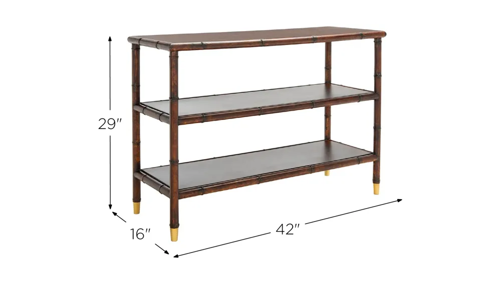 Christina 2 Shelf Console Table Dimensions