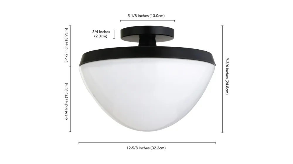 Gayle Semi-Flush Mount Dimensions