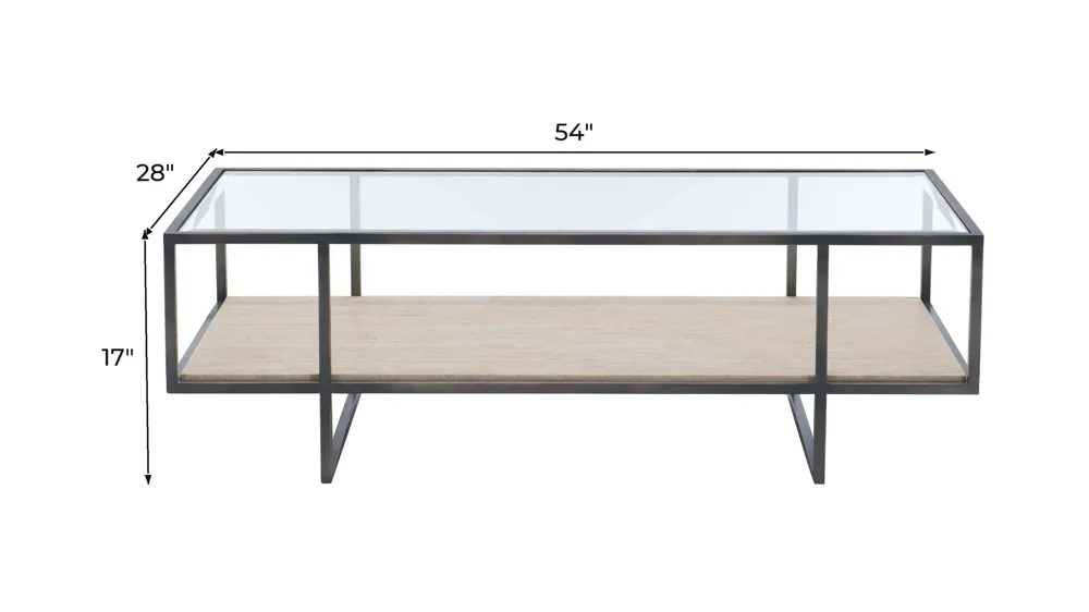 Harlow Rectangular Coffee Table Dimensions