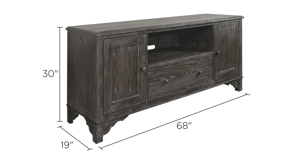 Malia 68" TV Console Dimensions