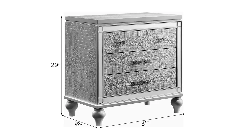 Valentino Nightstand Dimensions