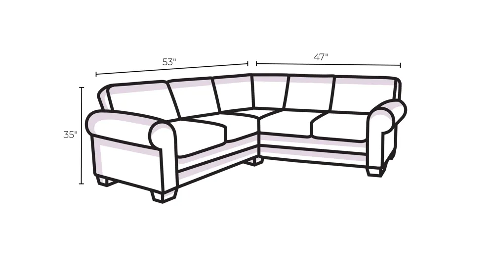 Montecito Right Arm Facing Chair Dimensions