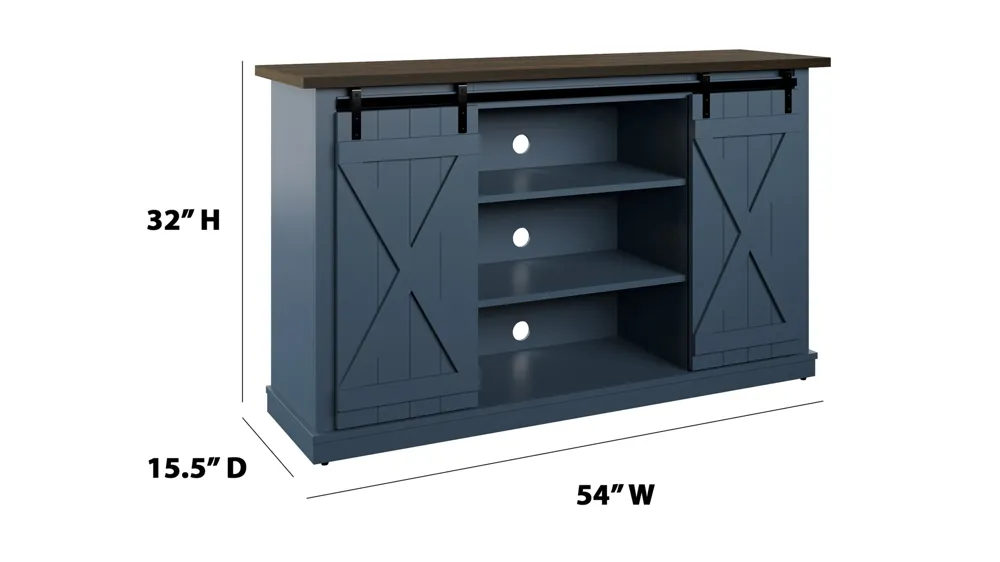 Cottonwood TV Console Dimensions