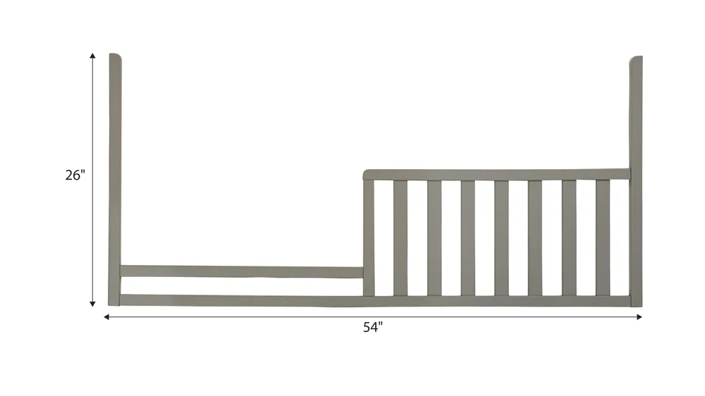 Emery Toddler Rail Dimensions