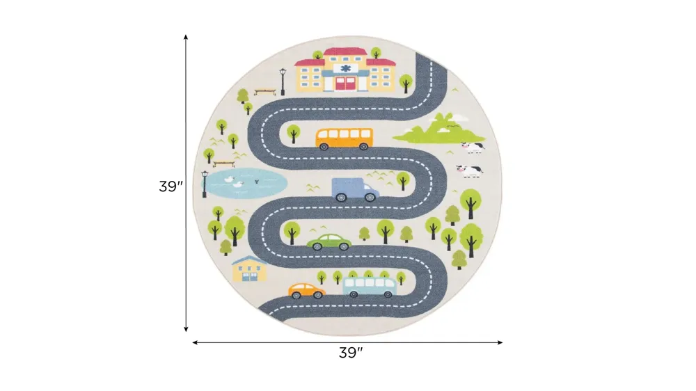 Vestal Kids' Playhouse Rug Dimensions