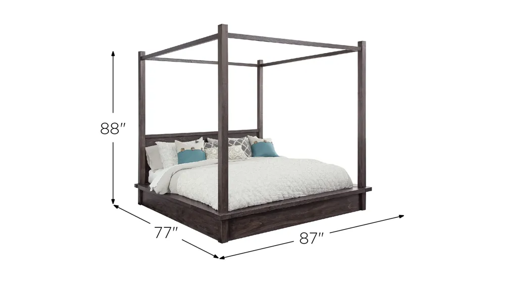 Serriene Canopy Bed Dimensions