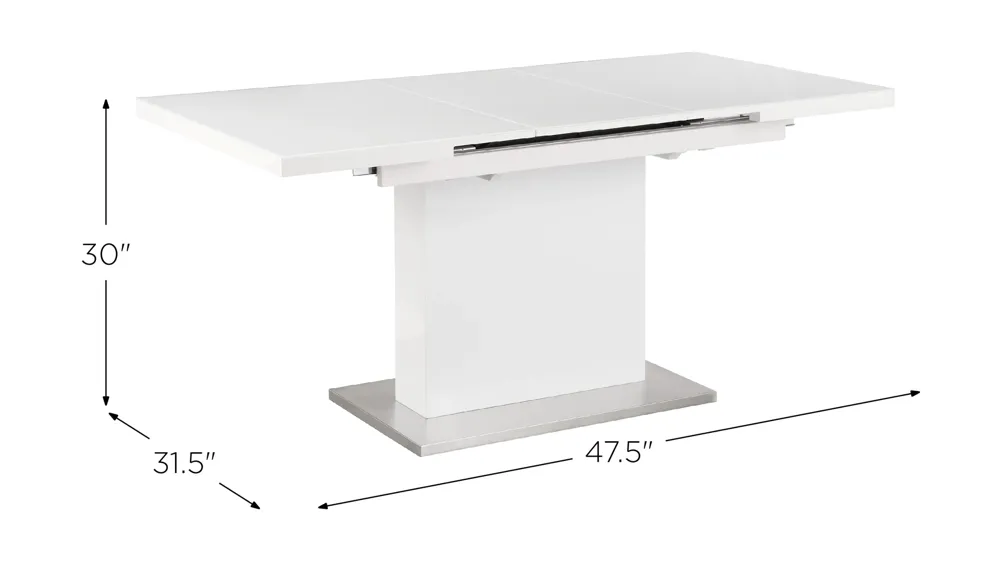 Vanessia Dining Table Dimensions