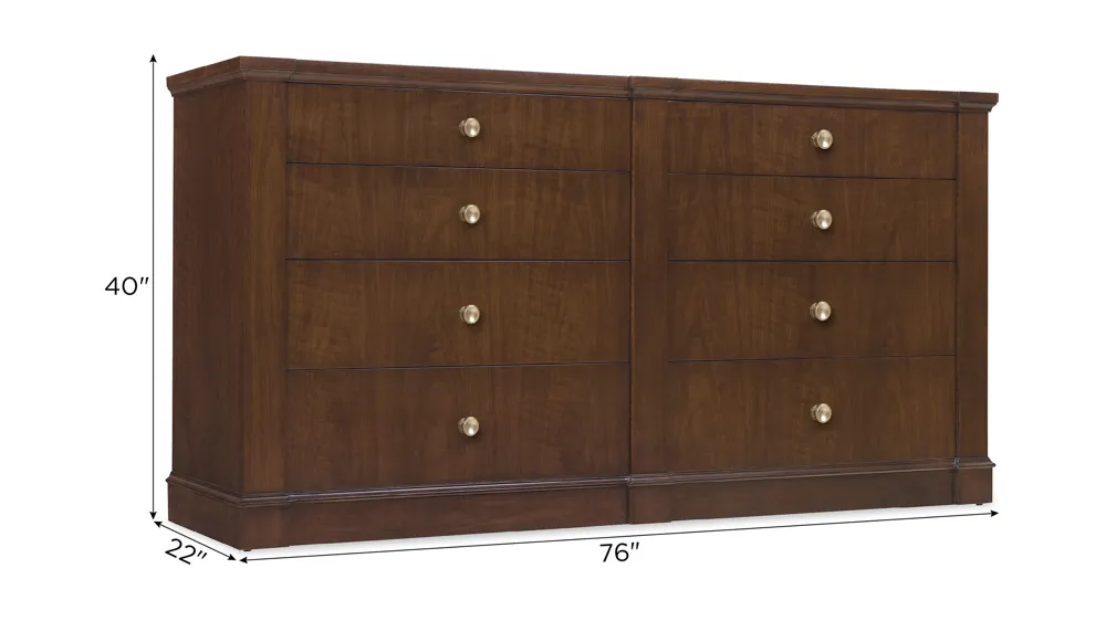Archives Eight-Drawer Dresser Dimensions