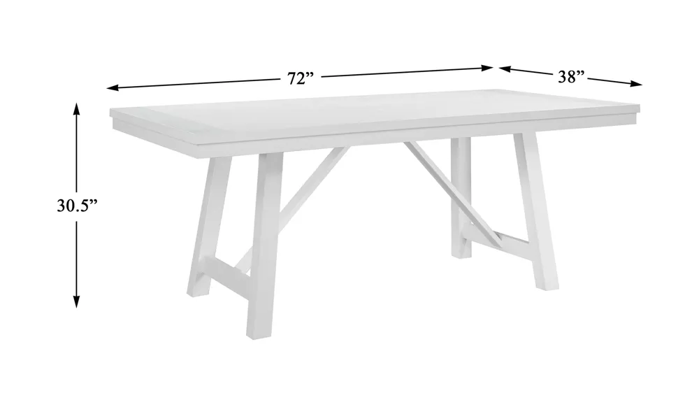 Bechette Dining Table Dimensions