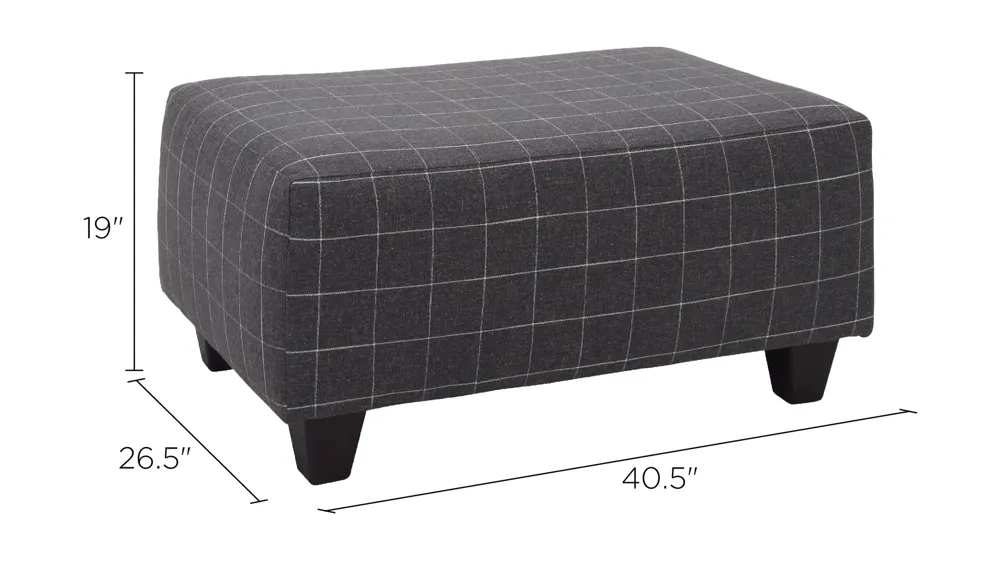 Caid Cocktail Ottoman Dimensions