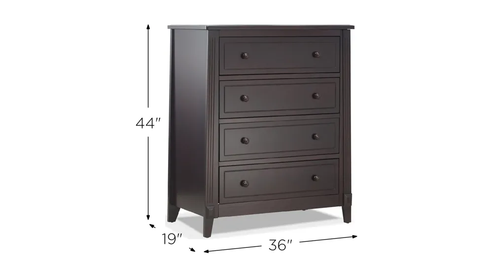 Berkley Four Drawer Chest Dimensions