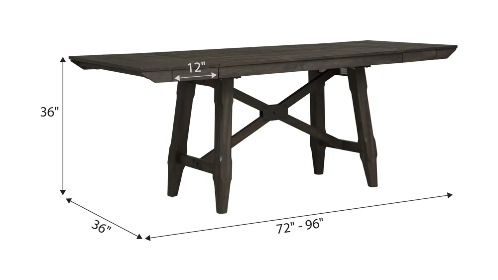 Double Bridge Counter Height Dining Table Dimensions