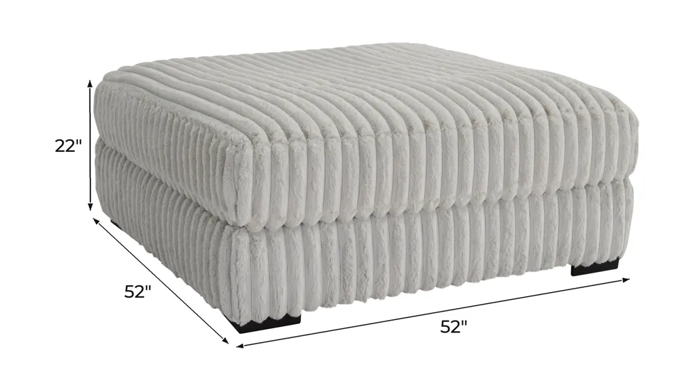 Onyx Moon Cocktail Ottoman Dimensions