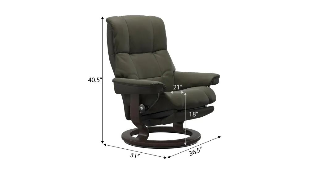 Mayfair Large Classic Power Recliner Dimensions