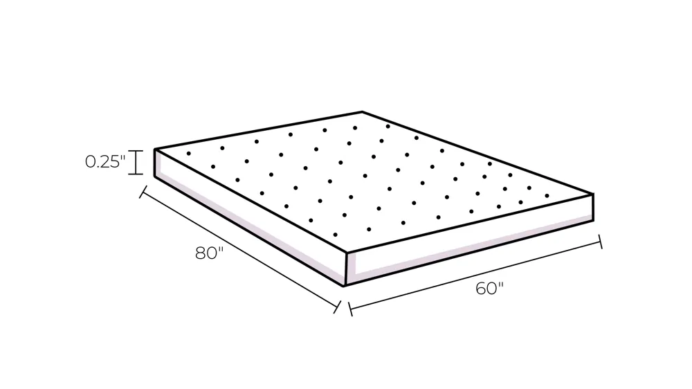 GhostProtector Cool & Crunch-Free Mattress Protector Dimensions