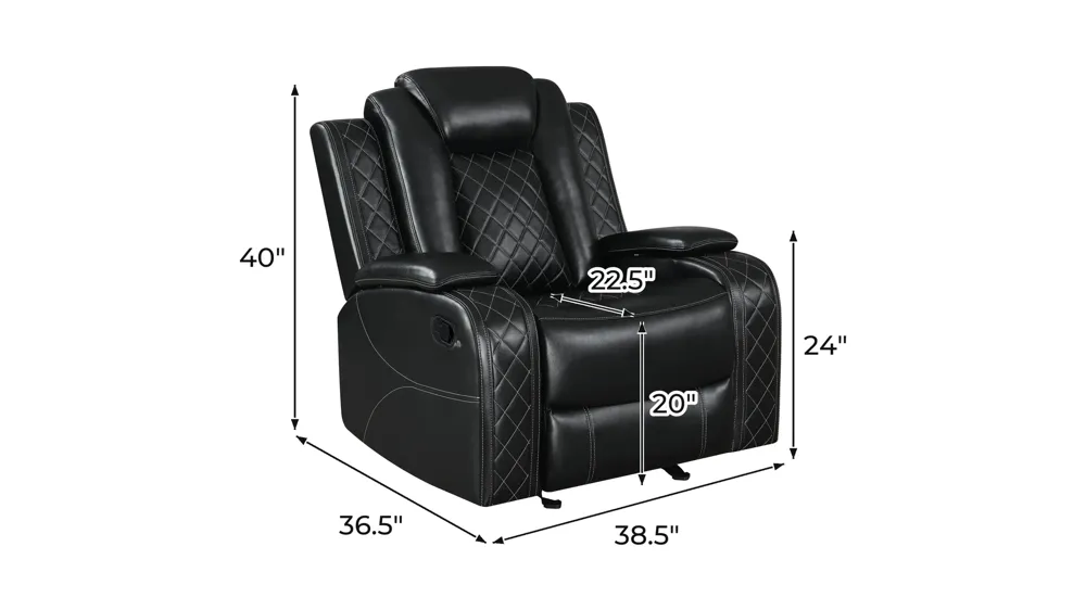 Orion II Glider Recliner Dimensions