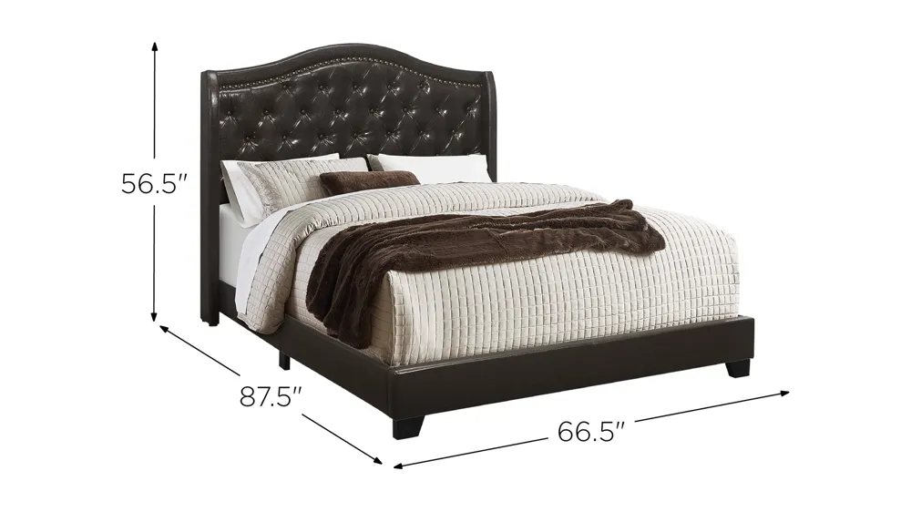 Chauncy Upholstered Bed Dimensions