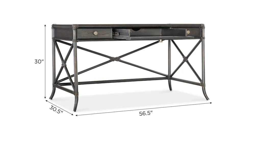 Retreat Pole Rattan Writing Desk Dimensions
