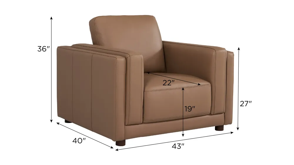 Marni Leather Chair Dimensions