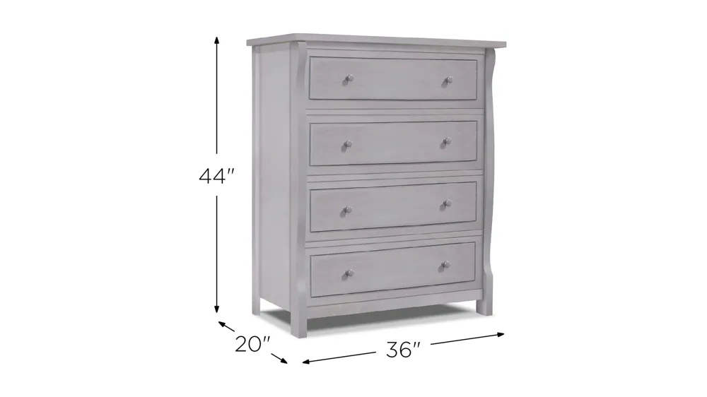 Princeton Elite Four Drawer Dresser Dimensions