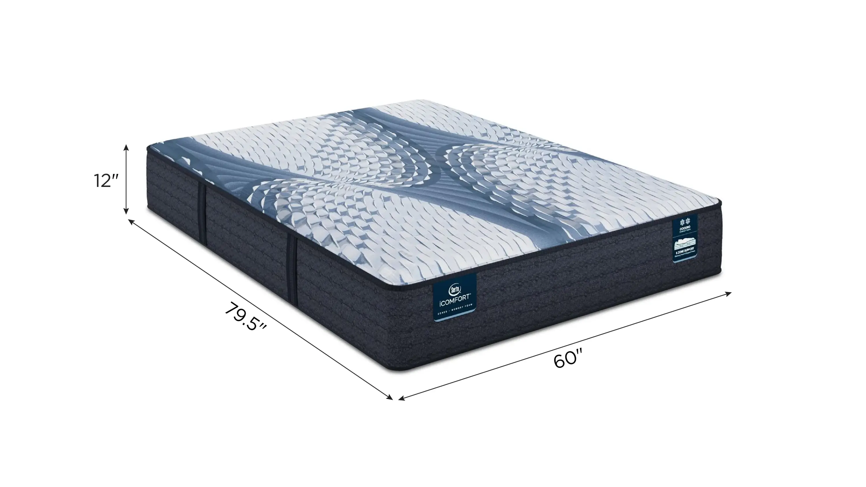 iComfort - 12" Aveda Memory Foam Mattress - Thumbnail 3