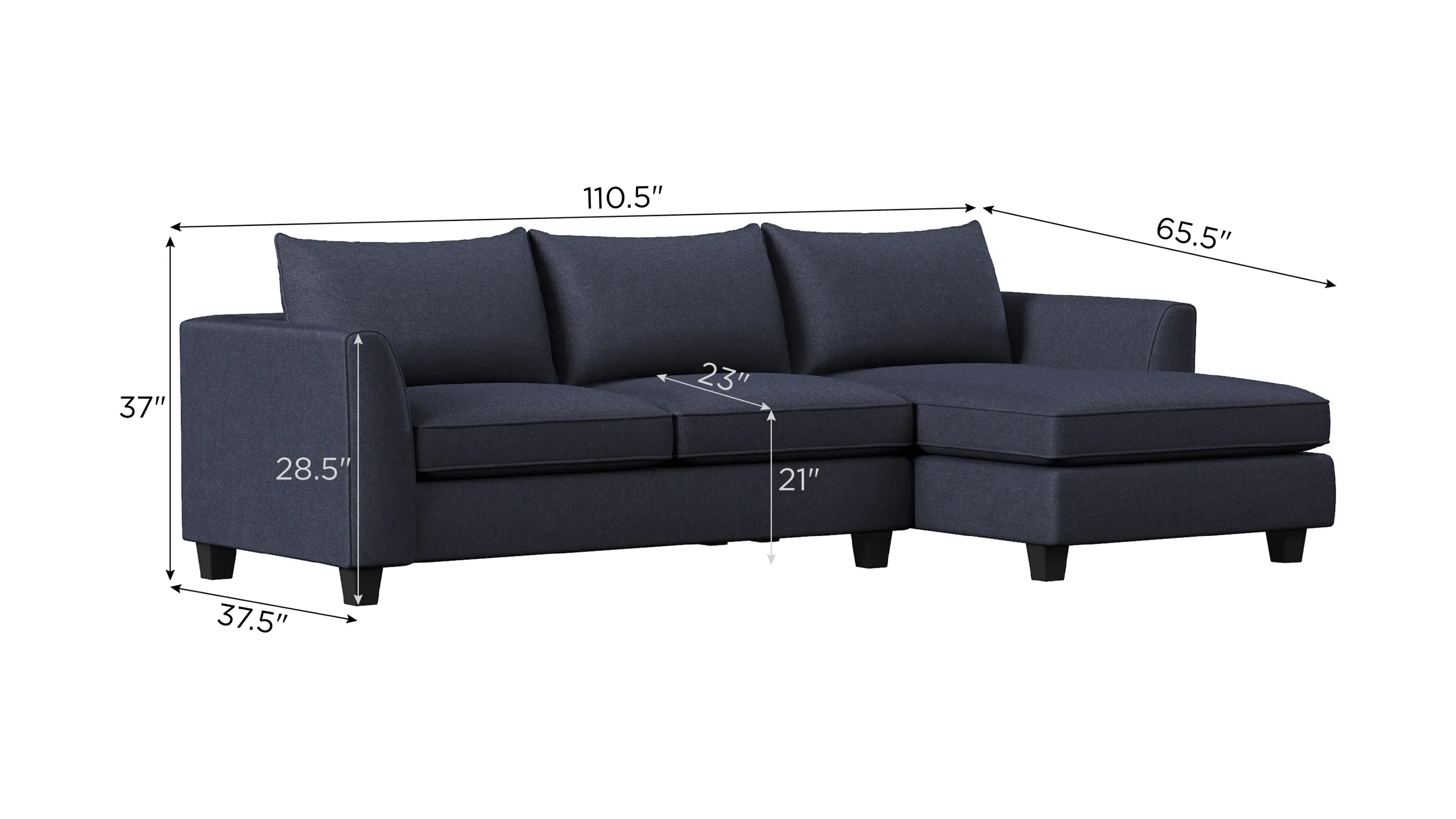 Daine 2-pc. Sectional | Raymour & Flanigan