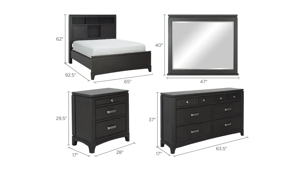 Drayton 4-pc. Bedroom Set Dimensions