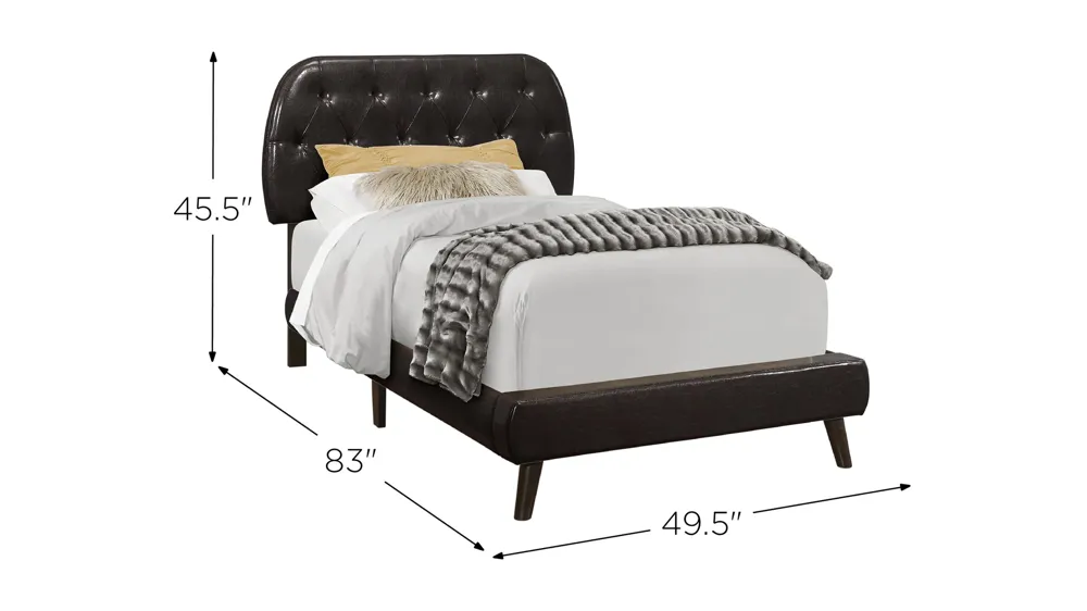 Nicki Upholstered Bed Dimensions
