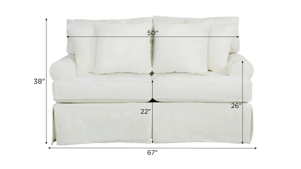 Lakeside Loveseat Dimensions