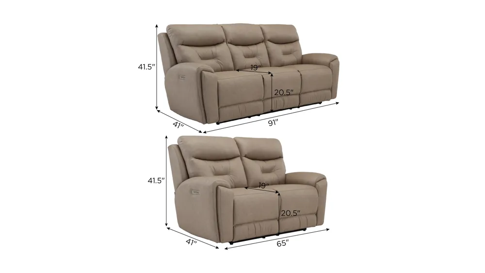 Bryson Zero Gravity Triple Power Living Room Set | Raymour & Flanigan