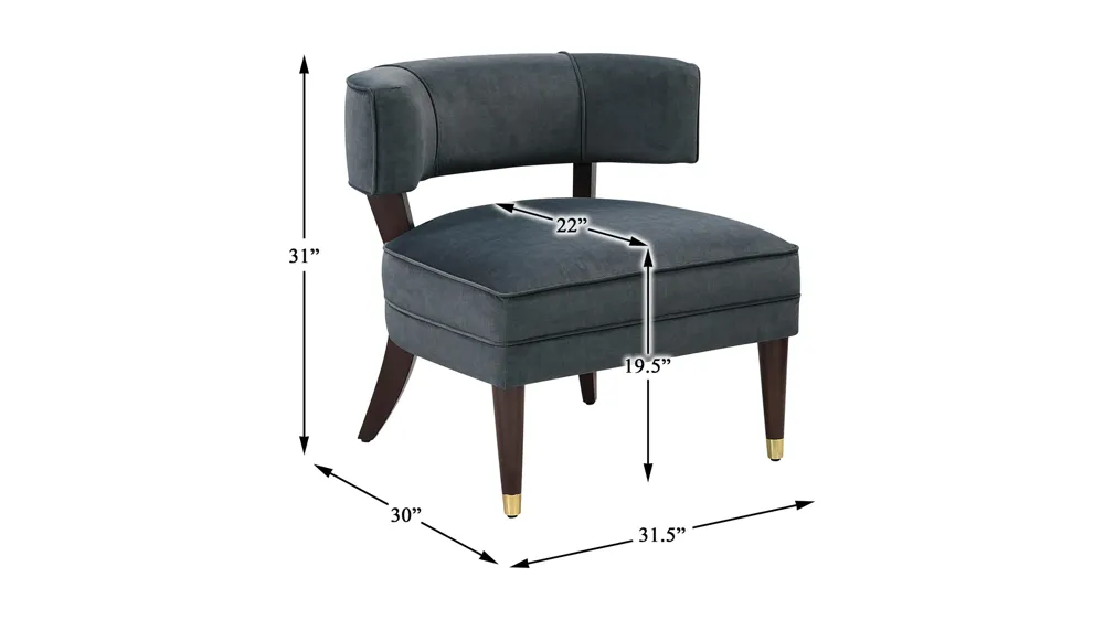 Upton Accent Chair Dimensions