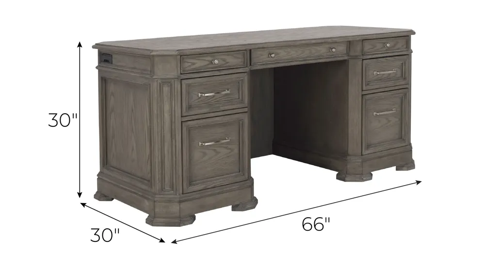 Crystal Falls Exective Desk Dimensions