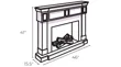 Lester Touch Screen Fireplace