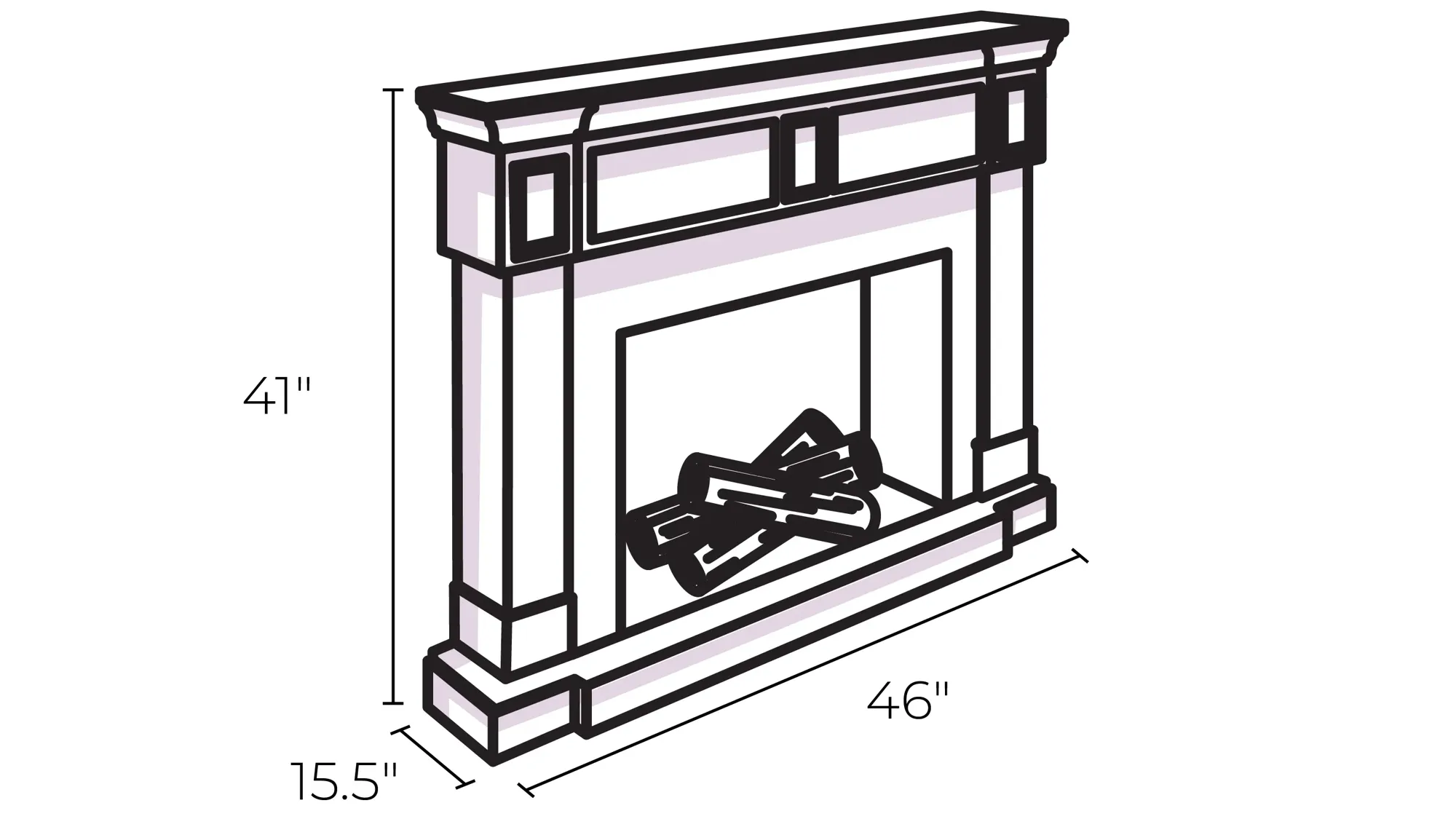 Lester Touch Screen Fireplace