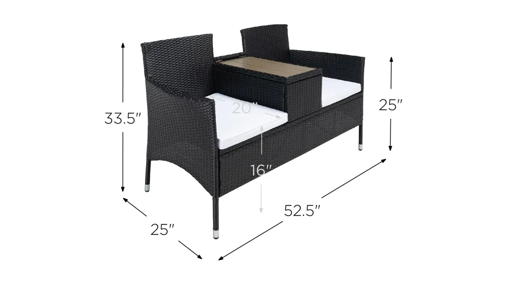 Chino Loveseat Dimensions